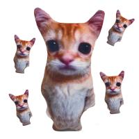 Muñeco De Peluche De Gato Lindo Wowwow Juguete De Peluche Simulación Animal Regalo De Cumpleaños O Navidad Para Niños Coleccionable Decoración Del Hogar - details 4