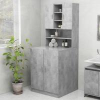Armario de Lavadora 70,5x25,5x90 cm Estantería Muebles Colada Color Gris sonoma,  Blanco,  Blanco brillante y mas - details 3