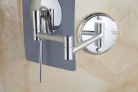 Espejo De Baño Con Ampliación 3X Espejo De Maquillaje Para Pared Espejo Cosmético Plegable Cuadrado De 8 Pulgadas Con Brazo Doble Acero Inoxidable Moderno Para Dama - details 11