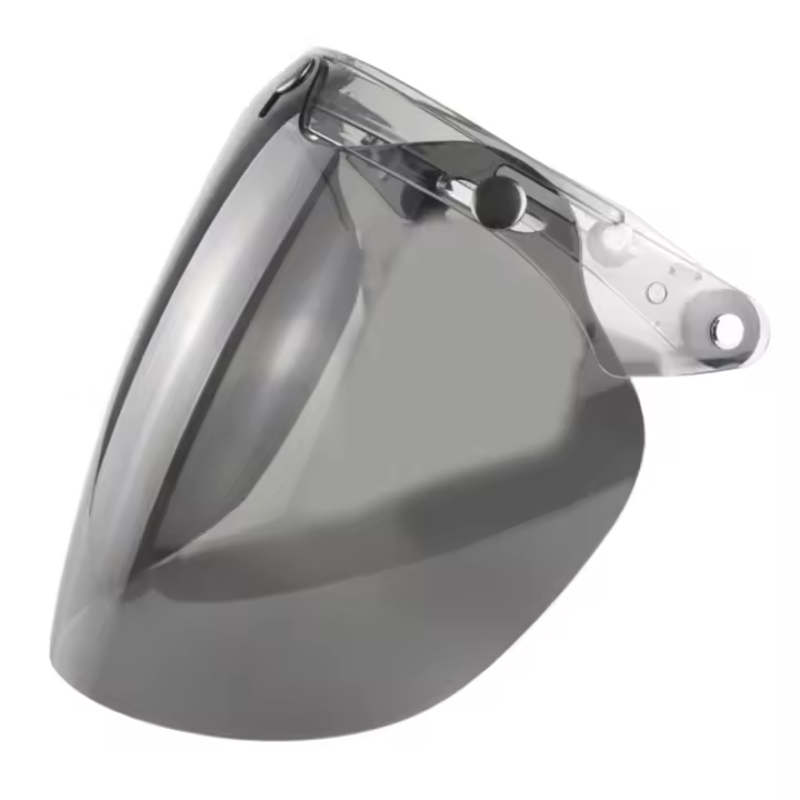 Visera De Motorbike Helmet Lente De Burbuja Antifog Y Anti-UV Con 3 Snap Para Protección Contra El Viento Accesorio De Motocicleta - 1