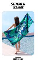 Toalla De Playa Para Niños Con Escamas De Sirena Colorida Toalla De Baño Grande Absorbente De Microfibra Para Natación Viajes Estilo Verano - details 1