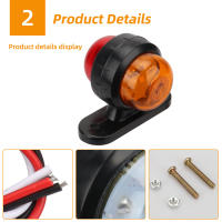 Luz De Marca Lateral LED 2X 12v 24v Para Remolques Delantera Y Trasera Luz De Alineación Indicador Lámpara Perimetral Luz De Cola Para Camión Caravana - details 2