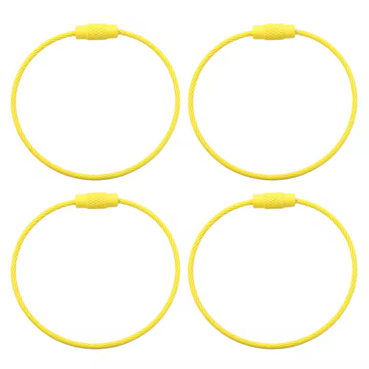 2Pcs Anillo De Conexión Para Llavero Y Pulsera De Acero Inoxidable Coloreado 50mm Accesorio DIY Hecho a Mano Para Manualidades - 1