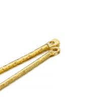 100Pcs/Lot 15-40mm Gold Twisted Double Cylinder Bar Earrings Connectores Para Hacer Joyas DIY Accesorios De Punzón De Aretes - details 3