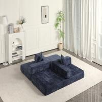 Sinaopus Sofá Cama Plegable de Pana, 2 en 1 Sillón Futon y Colchón, Relleno de Espuma, Sin Montaje, Ahorro de Espacio para Salón, Invitados - details 6