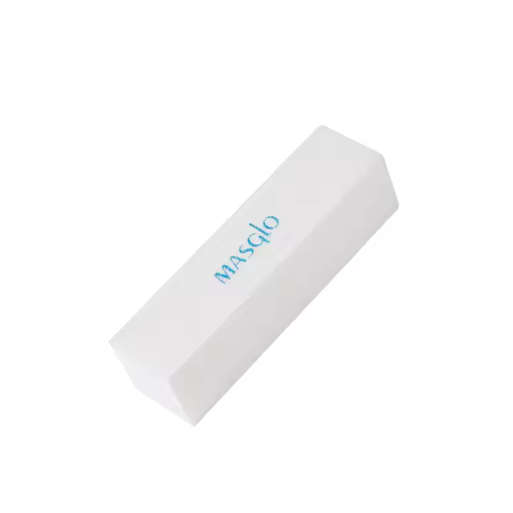 Masglo Taco Bloque para Uñas - Lima de Uñas en Taco - Color Blanco - 1