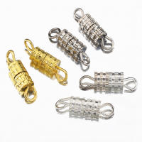 20pcs Tornillos De Cierre De Abrazadera De Latón Para Joyería Accesorios De Hacer Manualidades Para Pulseras Y Collares - details 1