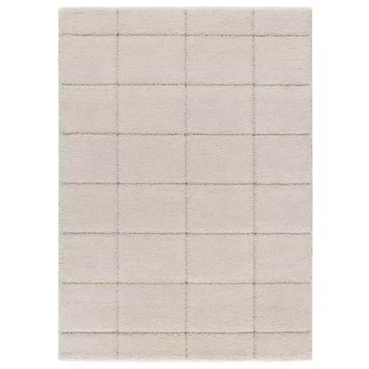 Alfombra interior shaggy en Blanco - MOLIER 8787 | 60x120, 80x150, 133x190, 160x230 cm - 1