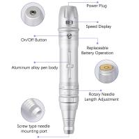Kit De Maquinaria De Maquillaje Permanente Wireless Con Pluma Micropigmentación Para Tatuaje De Cejas Batería Doble Y 5pcs De Agujas De Tinta - details 1