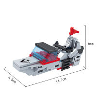 COGO Transformación De Robot a Avión Juguetes De Bloques De Construcción Serie Militar Regalo Para Niños (774 Piezas) - details 22