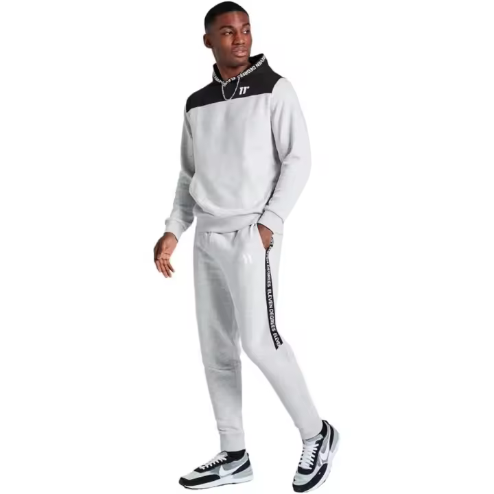 ELEVEN DEGREES Chandal Deportivo Hombre 11D3318-660 Negro/Gris. - 1