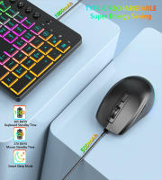 Teclado Inalámbrico Ergonómico Con Ratón Y Soporte Para Teléfono Multicolor Recargable 2.4G Para PC Laptop Windows - details 0