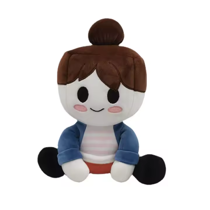 Muñeca Decorativa Blox Buddies De 2023 Para Niñas Con Sombrero Negro Y Peluche Amarillo Juguete De Peluche Para Decoración De Habitación Regalo Para Niños - 1