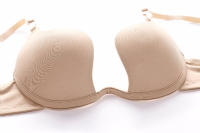 Sujetador De Push up Para Mujer Sin Espalda Estilo Sexy Recogedor Invisibles Sin Costuras De Corte Profundo Bragas De Boda Lencería Transparente Sin Aros - details 9