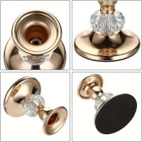 Soporte Para Vela De Cristal Y Metal Para Mesa De Comedor Fiesta De Cumpleaños Boda Decoración Del Hogar Estilo Europeo - details 7