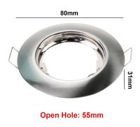 10pcs Soporte De Bombilla LED MR16 GU10 Metálico Redondo Para Iluminación Requedada Fijación En Techo Cupón De 50mm - details 9