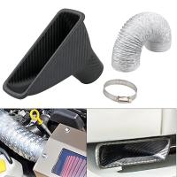 Tubo Telescopio De Admisión De Aire Para Coche Universal Modificado Con Fibra De Carbono ABS Inlet Turbo Funnel Guía De Tubo - details 8