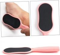 2 piezas de lima para pies, removedor de piel agrietada, lima exfoliante para manos, color rosa - details 4
