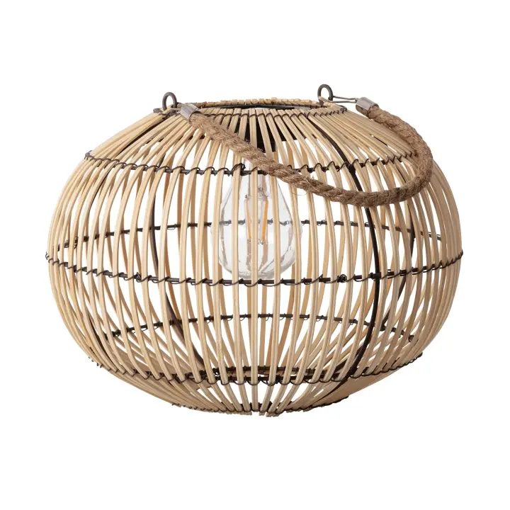 Ledkia Lámpara de Mesa Exterior Solar LED de Ratán Sipur - 1