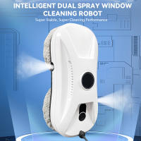 Robot limpiacristales inteligente Gran potencia de succión de 2700 Pa Rociador de agua ultrasónico de tres vías Control remoto Detección automática de bordes Batería de 10 minutos de duración Uso doméstico y comercial - details 1