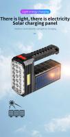 Linterna LED Portátil Recargable Con Carga Solar 4 Modos Impermeable Para Senderismo Camping Emergencias Lámpara Torcha Fuerte - details 7