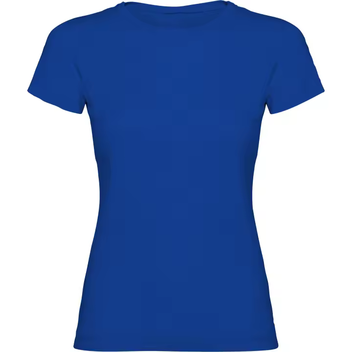 Camisetas de manga corta entallada. Cuello redondo de dos capas,Costuras laterales. - 1