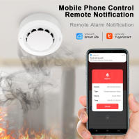 Detector De Fuma Tuya WiFi Alarma De Incendio Protección Hogar Seguridad Síntomas De Fuma 80dB Combinación De Alarma De Incendio Para Casas Y Líquidos - details 1