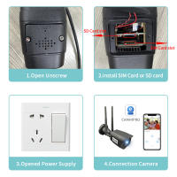 Cámara De Seguridad IP 5MP WIFI 3G 4G SIM GSM Visión Nocturna IR Cámara De Vigilancia Exterior Resistente Al Agua IP66 Para CCTV Onvif - details 22