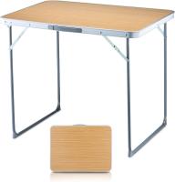 Mesa Plegable de Camping Mesa Aluminio con Asa de Transporte 80X60X70CM Mesa portátil ligera plegable con asa, marco de acero, escritorio pequeño plegable para campamento, al aire libre, lado de playa, picnic - details 0