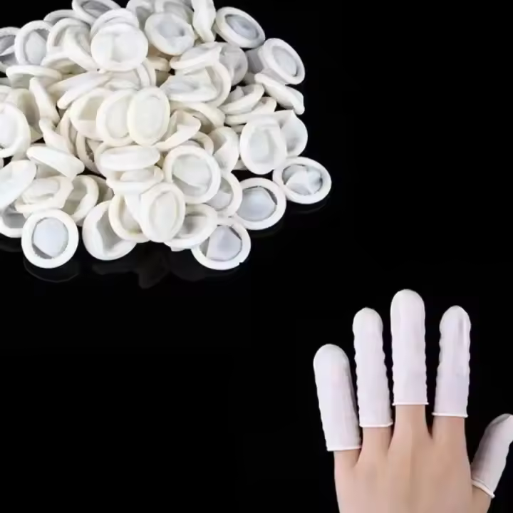 100pc Guantes De Goma Desechables Blancos Antiestáticos Para Herramientas De Fabricación De Joyas Cuentas Y Resinas UV Múltiples Uso - 1
