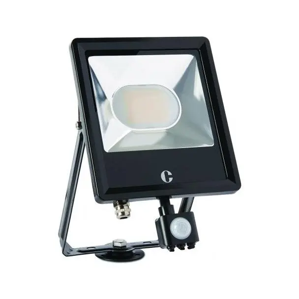 Foco LED exterior resistente al agua  Rotación 360°, ángulo de inclinación 180°  Aplique jardín 3 temperaturas color  IP65 50W A+ - 1