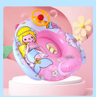 Anillo Inflable De Natación Para Niños Con Volante Juguete Acuático Para Piscina Y Playa PVC Seguro Para Bebés De 0-3 Años - details 9