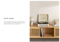 CREATE - RECORD PLAYER RETRO - Tocadiscos Retro con Bluetooth, USB, SD, MicroSD y Mp3 - details 1