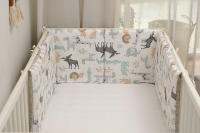 LALA - Protector de Cama anticolisión para Bebe, juego de Cama para Bebe, Valla de Algodón Puro, color Cafi, 30x30x6, extraible y lavable. - details 0
