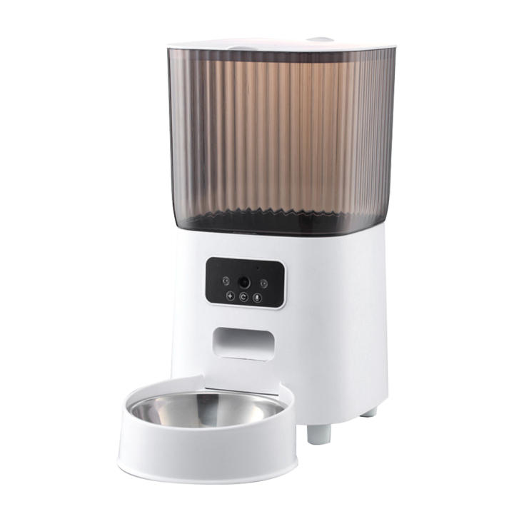 BIT  Alimentador automático inteligente para mascotas, cuenco con o sin cámara, 5L，Comedero Gato Automatico,Control remoto, grande, 1/2 tazones, Comederos Automáticos Inteligente para Gatos y Perros,dispensador de comida para gatos