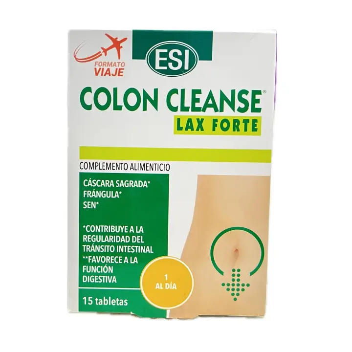 Esi Colon Cleanse Lax Forte Formato Viaje 15 tabletas - 1