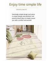 Manta De Cama Con Diseño De Flores Cristal Velvet Absorbente Antideslizante Y Resistente a La Suciedad Para Habitación Moderna - details 1