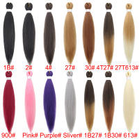 Extensiones De Cabello Sintético WIGSIN 20 Pulgadas Pre Estiradas Yaki Para Mujeres Enresalte De Cabello Ez Box Braiding - details 0