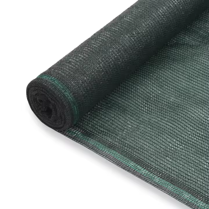 vidaXL Toldo para pista de tenis HDPE 1,2x50 m verde - 1
