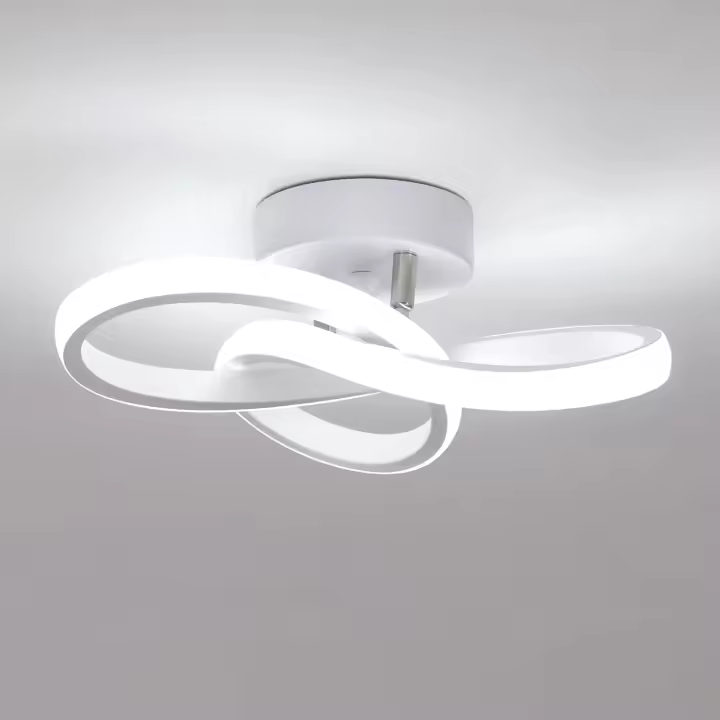 Panel de Tecnología LED Moderno, Tecnología LED 20W Blanco Moderno, Tecnología de Decoración Floral para Dormitorio Cafetería, Pasillo Balcón, 24 x 11CM, 6500K Blanco [Clase de Eficiencia Energética] - 1