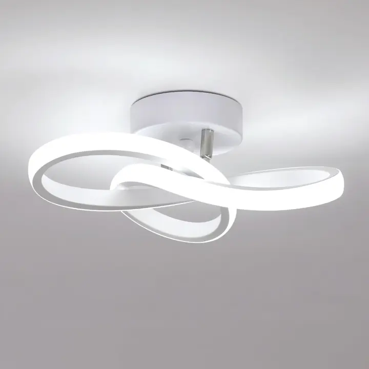 Panel de Tecnología LED Moderno, Tecnología LED 20W Blanco Moderno, Tecnología de Decoración Floral para Dormitorio Cafetería, Pasillo Balcón, 24 x 11CM, 6500K Blanco [Clase de Eficiencia Energética] - 1