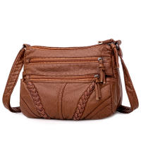 Bolso De Hombro Para Mujer En PU Genuino Moda Y Versatilidad Regalo Ideal Para Chicas Y Adultas Mayores Con Cierre De Cremallera Y Bolsillo Interior - details 12
