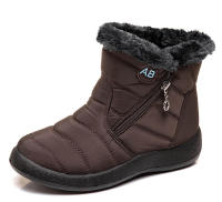 Botas De Invierno Para Mujer Botas De Nieve Impermeables Y Ligeras De Caña Alta Calzado Casual Con Forro De Pluma Y Suela De Goma - details 0