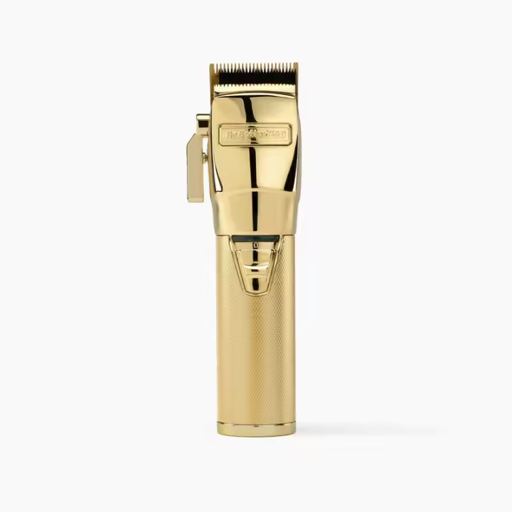 BabyLiss Pro Máquina GoldFX Clipper - Máquina de Corte Inalámbrica - Color Dorado - FX8700GE - Cortapelos Profesional - Cuchillas Ajustables DLC de 45mm - 1