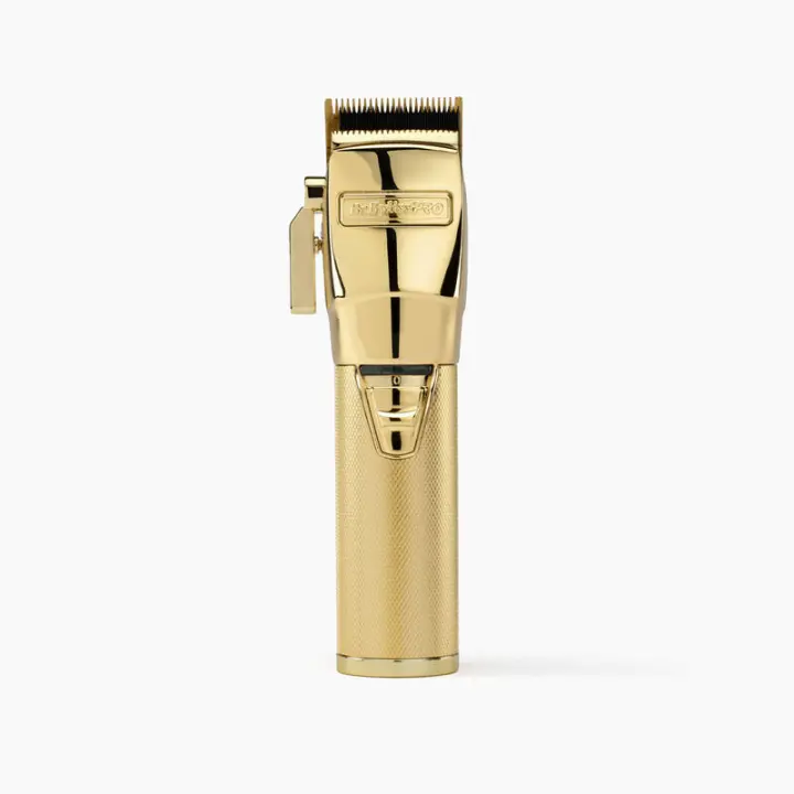 BabyLiss Pro Máquina GoldFX Clipper - Máquina de Corte Inalámbrica - Color Dorado - FX8700GE - Cortapelos Profesional - Cuchillas Ajustables DLC de 45mm - 1