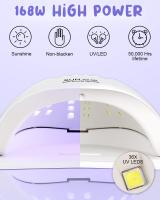 Lámpara para secador de uñas, secador de uñas de 120 W, lámpara de uñas Profesional, lámpara UV LED, sensor intelente - details 0