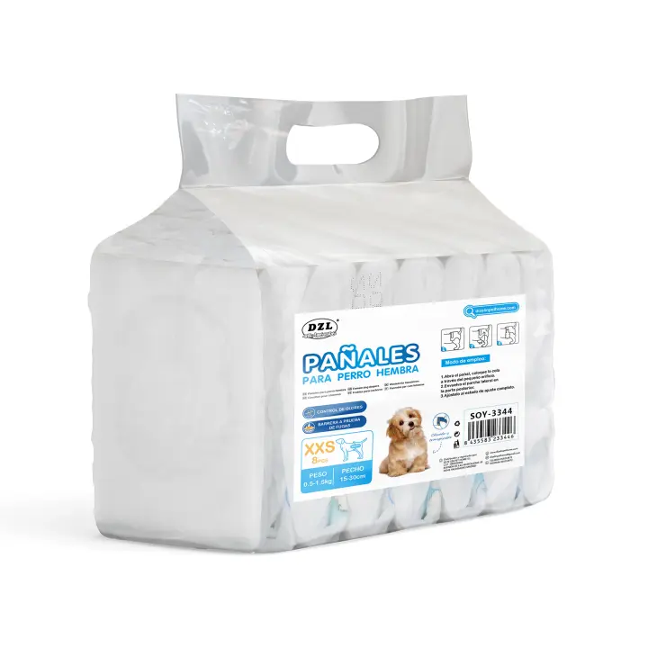 DZL Pañales para perro hembra control de olores barreras a prueba de fugas - 1