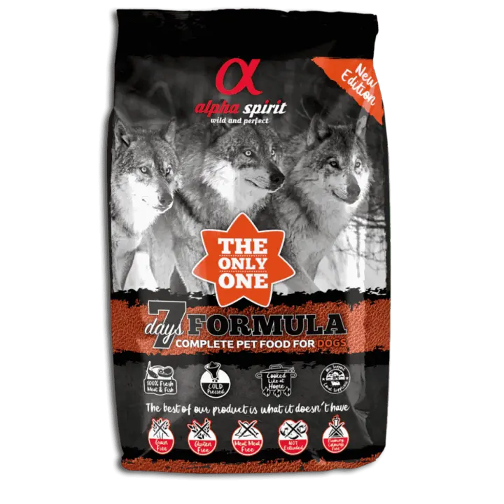 Pienso Seco Alpha Spirit The Only One 7 Days Formula 3 Kg - Natural, Sin Gluten y Sin Cereales - 1