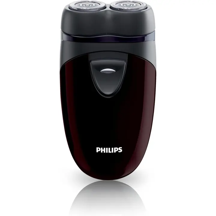 Philips PQ206/18 Afeitadora Eléctrica de Viaje para Hombre, Inalámbrica, Funciona con Pilas 2AA sin Cable, Cómoda de Llevar - 1