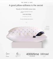 Almohada De Veludo De Pluma De Alta Calidad Rebound Core Para Adultos Uso Doméstico Protección Del Cuello Ayuda Al Sueño Rectangular Poliéster/Celulosa De 100% - details 4